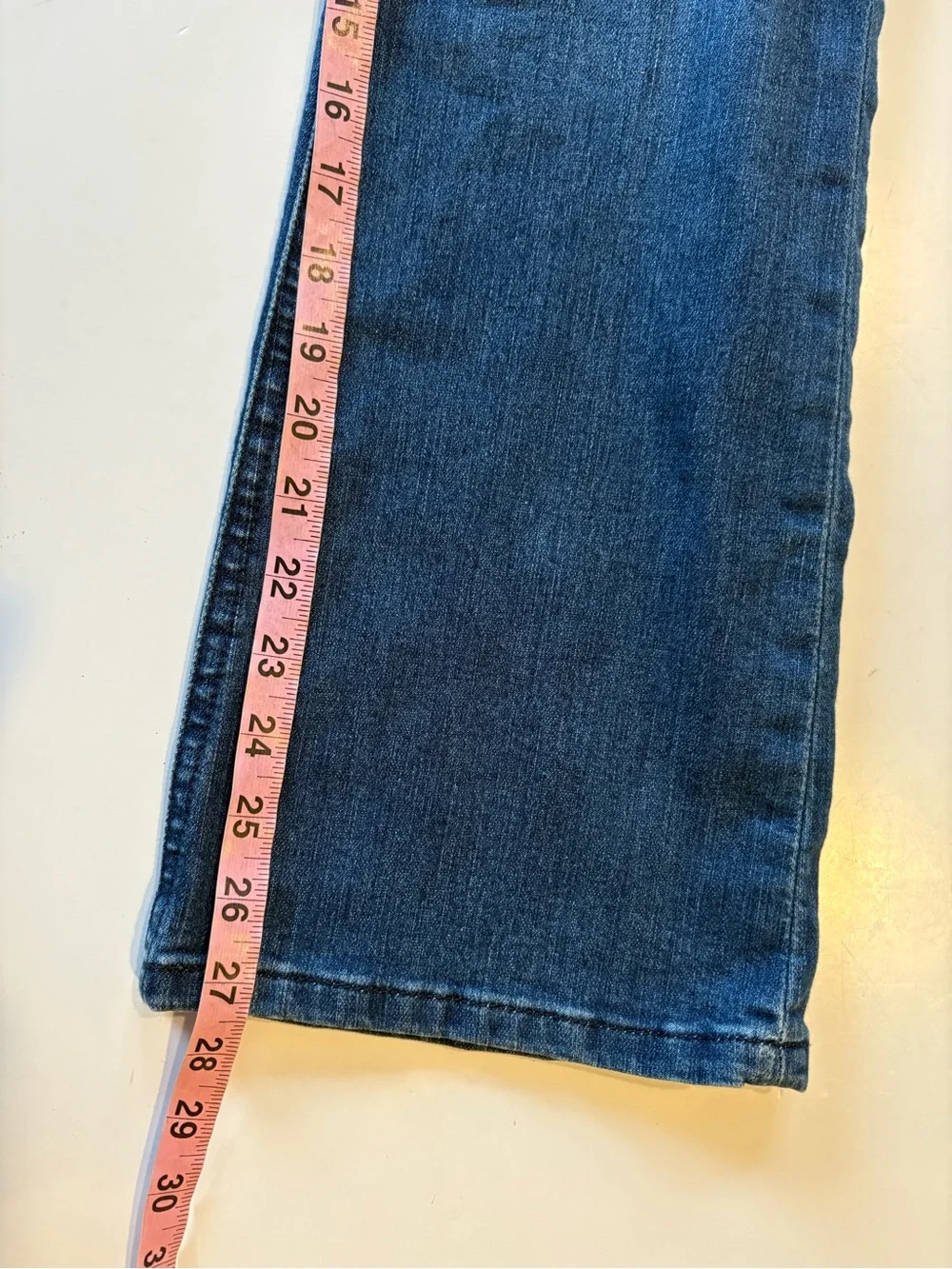 Current/Elliot ||‎ Boulevard Crop Flare Jeans Vista Wash Stretch Blue 27